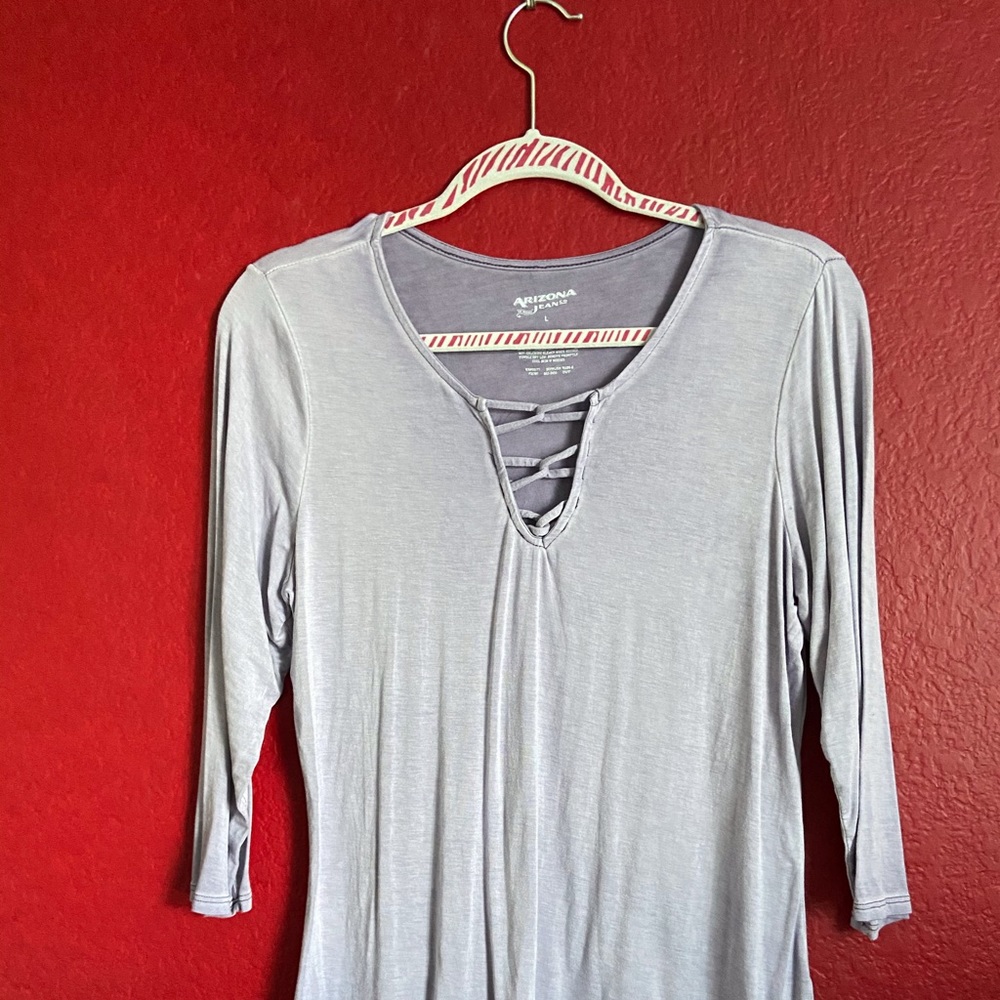 Arizona, 3/4 sleeve, purple T-shirt